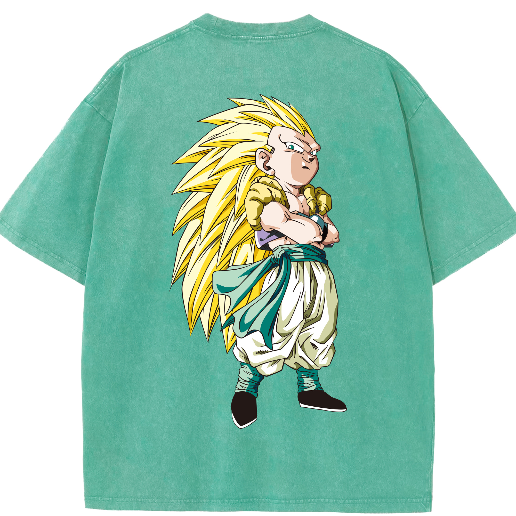 （画像用） ドラゴンボール ベジット DRAGON BALL Vegetto 綿100% ヴィンテージ風 半袖Tシャツ（背面プリント）